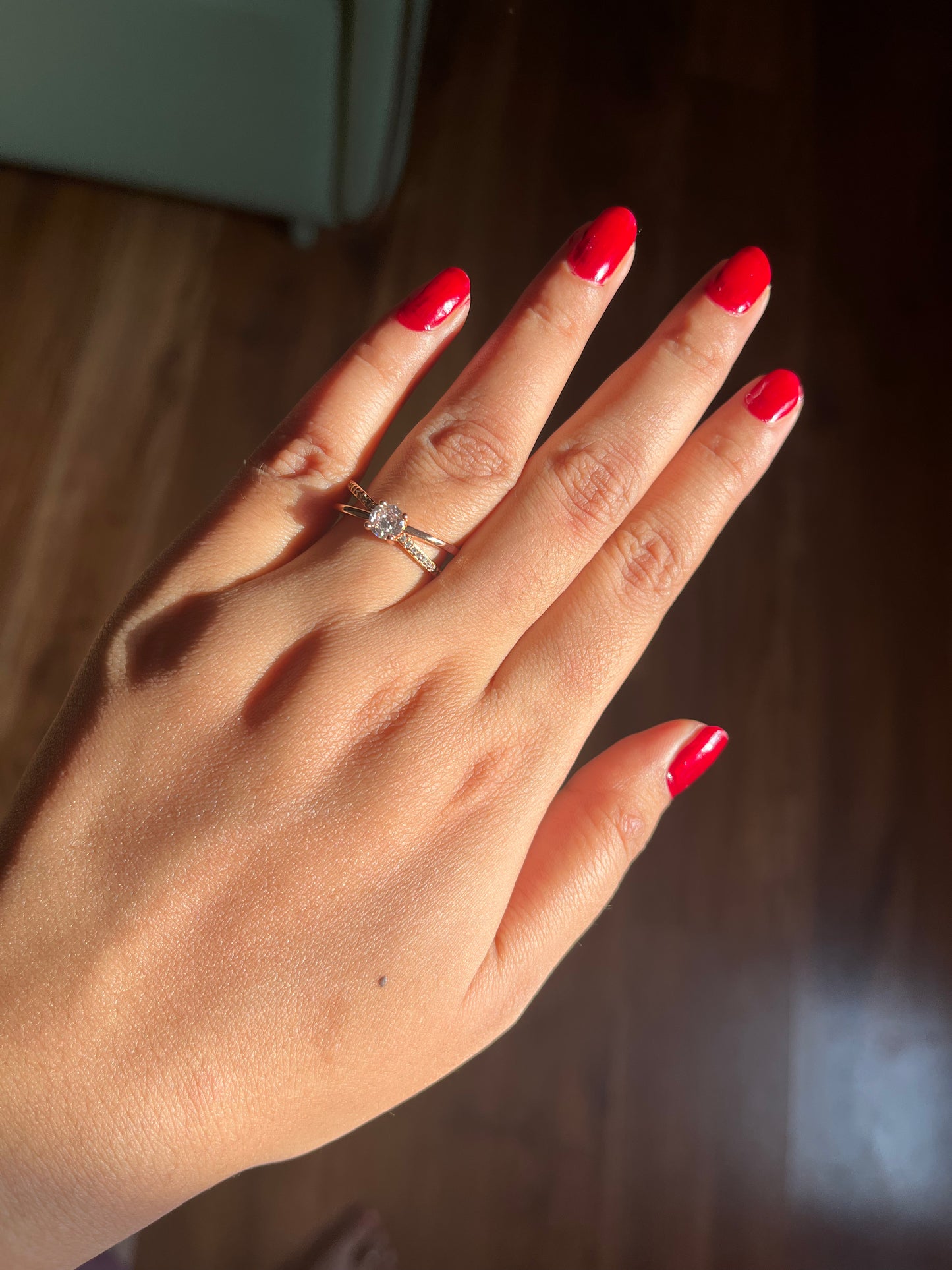 AD Luna Rose Gold Ring ( Adjustable, Rose Gold Plating)