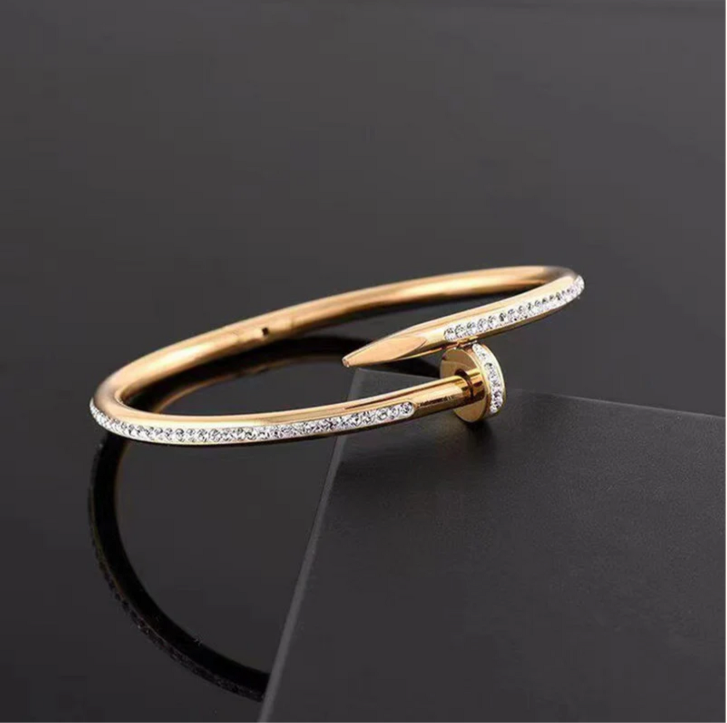 Gold Nail Head Bracelet- Cartier Inspired (Anti Tarnish,Waterproof)