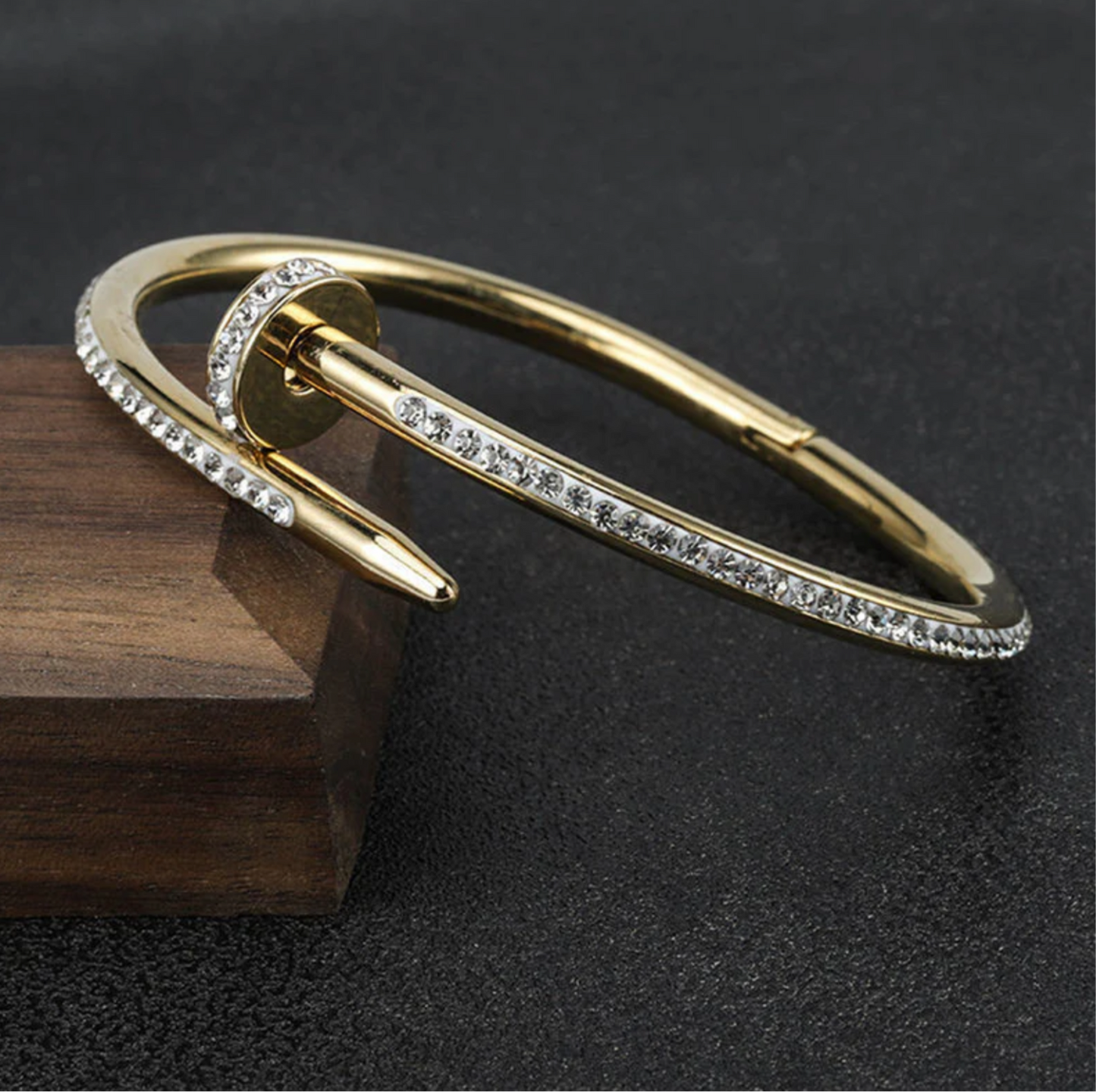 Gold Nail Head Bracelet- Cartier Inspired (Anti Tarnish,Waterproof)